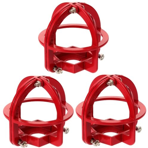 NIYANGLE Guscio Proteggi Irrigatore 3 Pz Telaio Di Protezione Testata Irrigatore Protettore Incendiario Gabbie Antincendio Kit Sicurezza Gabbia Per Testa Antincendio Guardie Irrigatori Nido Rosso