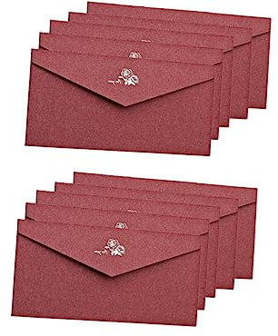 BCOATH 10stücke Retro Gilding Briefumschläge Für Hochzeiten Einladungskarten Klassische Papierumschläge Und Besondere Anlässe
