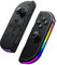Trosvan Mandos para Switch, Mando Switch Controlador Compatibile con LED RGB/Dual Vibración Función/Gyro Axis
