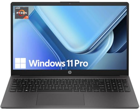 HP Business and Study Laptop 2025 Updated, 15.6 FHD, AMD Ryzen 7 7730U (64GB RAM | 2TB SSD), Numeric Keypad, Webcam, Windows 11 Pro+ Copilot AI, WiFi 6& Bluetooth with 5-in-1 Accessory Kit Box