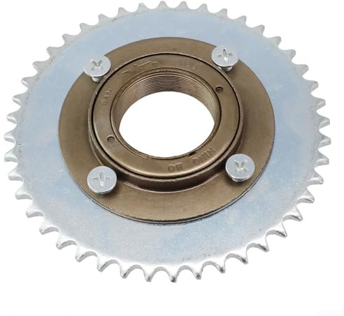 Engranaje de cadena de piñón de rueda trasera T8F 44T de alta resistencia + adaptador de rueda libre para scooters eléctricos