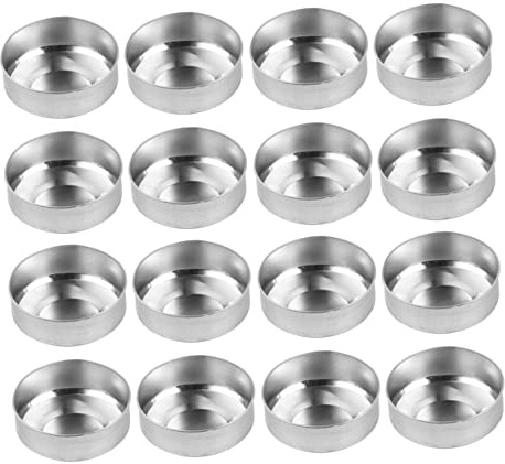 GARIOUANS 400 piezas Vasos de Aluminio para Velas DIY Recipientes Redondos Resistentes y Seguros para Fabricación de Velas Artesanales Tazas de Té Luz para Manualidades y