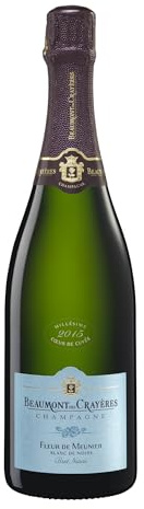Beaumont des Crayères Fleur de Meunier Champagne Brut Nature - Spumante Bianco, 750 ml