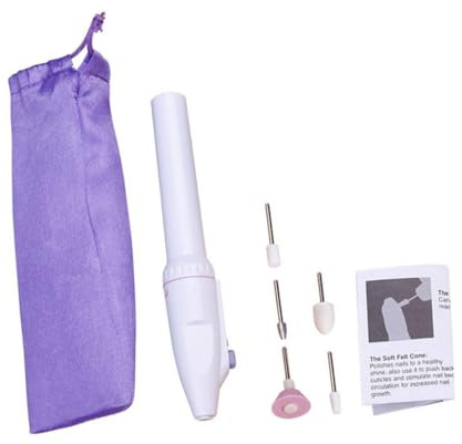 FONDOTIN Macchina Elettrica Portatile per Manicure Lucidatore Unghie Compatto USB Strumento Multifunzione per Levigatura e Rifinitura Unghie Ergonomico e Facile da Usare Adatto Tutti i