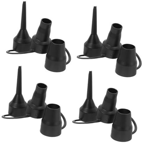 MAGICLULU 4Pcs Air Pump Nozzles Replacement Plastic Inflator Attachments for Air Beds Pools Mattresses Portable Easy Install High Inflation Efficiency