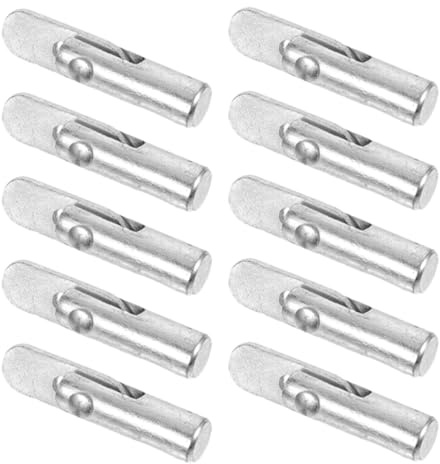 Hohopeti 10 Pezzi Perni Fissi per Impalcature in Ferro Galvanizzato 12X45Mm, Accessori Sostituibili per Ponteggi Professionali, Parti Compatte per Uso Esterno in Cantiere