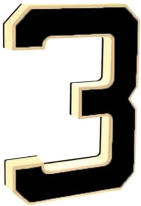 23 Cm Solar Lighted House Numbers for Outside, Light Up Waterproof LED Address Signs for Houses, Black Backlit Illuminated Exterior Modern House Numbers Light for Home Garage Shop (3)