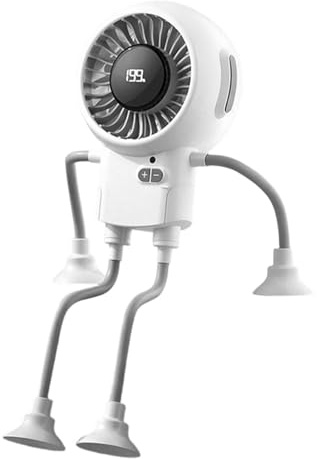 Ventilatore portatile da viaggio – Silenzioso e portatile con batteria ricaricabile, ventilatore da scrivania ricaricabile tramite USB | per escursionismo vacanze spiaggia camera da appartamento