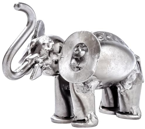 STEEMO Original Schraubenmännchen Figur: Elefant – Deko, Glücksbringer, Briefbeschwerer & Handschmeichler, 9x6x7 cm – Geschenkidee