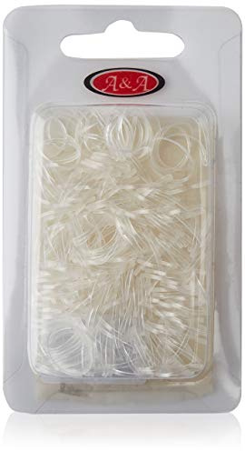 AA Rastazopfgummi dünn, transparent, 1er Pack (1 x 250 Stück)