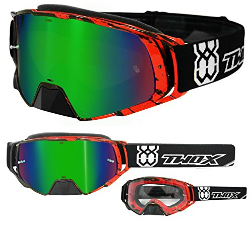 TWO-X Cross-Brille - Motocross-Brille - Motorrad-Brille - Enduro & Downhill - Schutz-Brille - Modell Rocket
