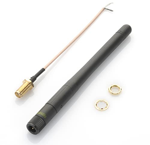 Technikkram 868 MHz Antenne Antenne Kipp- und Schwenkbar SMA für Raspberry Pi CCU2 CCU3 Charly CUL USB CC1101 GSM ELV Bausatz RaspberryMatic piVCCU Homematic Fibaro Pigtail Kabel (868-870 MHz)