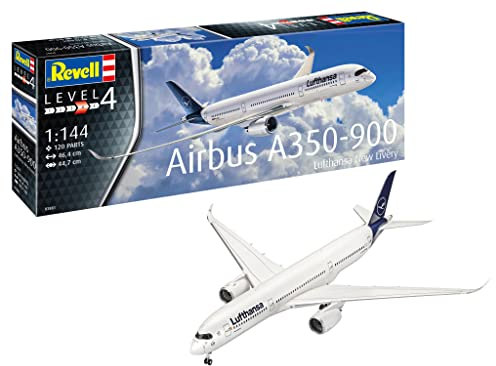 Revell 03881 3881 REV-03881 Airbus A350-900 Lufthansa New Livery Modelmaking, Mehrfarbig, 1/144
