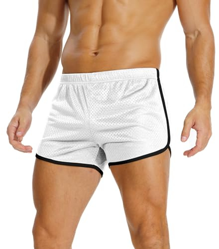 AIMPACT Short de Course pour Homme de 3 Pouces Short Sport Homme Respirant de Rugby Jogging Fitness Training Tennis