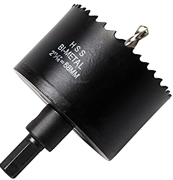 Houdao Scie Cloche 68mm M42 Hss Scie Coche Bois Avec Trou D'Arbre Hexagonal Scie Cloche Diamant 68 pour Fer, Aluminium, Bois, Cloison Sèche, Tuyau, Plastique, Cloison Sèche et Métal