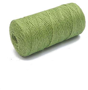 Cqinju-Natural Yute Cordel 100m Rollo arpillera Jute cordón cordón cáñamo Cuerda Cuerda Ancho Abrigo rústico Regalo Embalaje Cadena decoración de la Boda, Cuerda de Embalaje Duradera