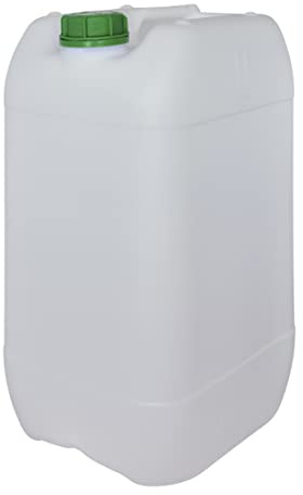 Bidón Garrafa 25 litros Plástico apilable. Apta para uso alimentario. Homologación para transporte ADR.