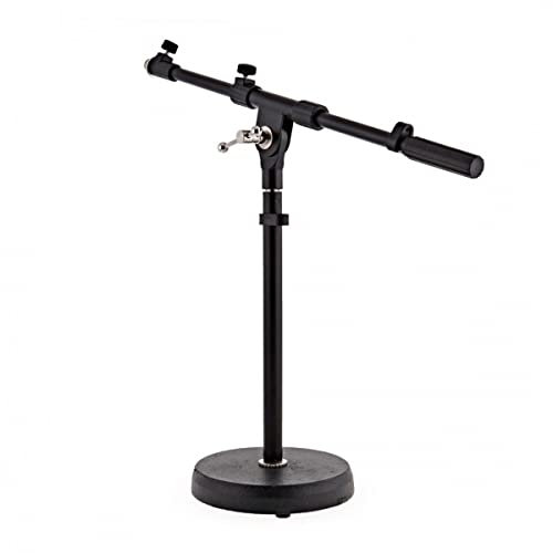 Gear4music Tabletop Mic Stand with Adjustable Boom Arm