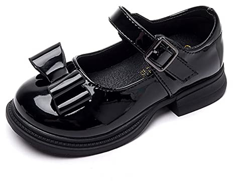 Zapatos de Vestir para niña Zapatos de Princesa Merceditas Mary Jane Chica Zapatillas Bailarinas Infantiles (Negro, Numeric_34)