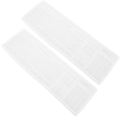 Mobestech 2pcs Silicone Keyboard Protector Cover Skin for Compatible Keyboard Protector Cover Skin for Laptop Stickers and Silicone