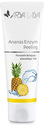 ARYA LAYA Ananas Enzym Peeling, 75 ml | Sanfte, porentiefe Reinigung für einen klaren, rosigen Teint, verfeinert das Hautbild, für alle Hautbilder, vegan