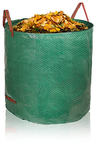 BigDean Laubsammler Gartenabfallsack 500L – 150g/m² selbststehend 3 Griffe robust wasserdicht & faltbar Laubsack groß & stabil Gartensack Grünschnitt Gartenabfall Müllsack für Garten