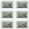 Thlevel Mini LCD Digitale Termometro Igrometro Ambiente Interno Temperatura Umidità Misuratore Adatto per Frigorifero, Congelatore, Soggiorno, Home, Office, Bianco (5cm, white, 6)