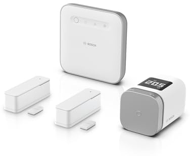 Bosch Smart Home - Pack de démarrage climat intérieur II, commande efficace de votre climat intérieur et chauffage économe en énergie, compatible avec Apple HomeKit, Amazon Alexa et l’Assistant Google