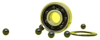 KOVNOVI 2PCS 608-2RS Hybrid Keramik Lager 8x22x7mm ABEC-5 Fahrrad Tretlager Ersatzteile Hinterrad Si3N4 Kugellager 608RS