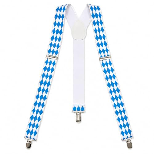 Scinzene Oktoberfest Accessoires Herren, Oktoberfest Herren Outfit Accessoires, Hosenträger Oktoberfest, Bayerische Hosenträger, Für Oktoberfeste Fasching Volksfest Junggesellenabschied Karneval