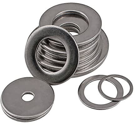 CHAASDEOM Rótulos de Acero Inoxidable Arandela Plana de 20 Piezas, Junta de Acero Inoxidable, Tornillo de Metal, arandela Plana Extra Gruesa(M14X44X3.0)