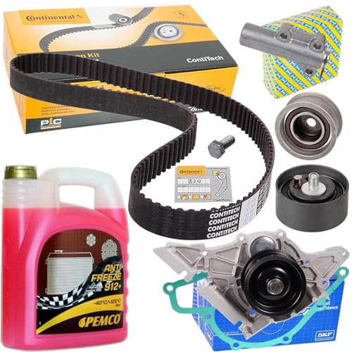 Conti Zahnriemen + SKF Wapu | CT920K1+GT357.42+VKPC81802+Pemco AF12=(CT920WP3) für A4 (B5+B6+B7) A6 (4B,C5) A8 4D Passat 3B