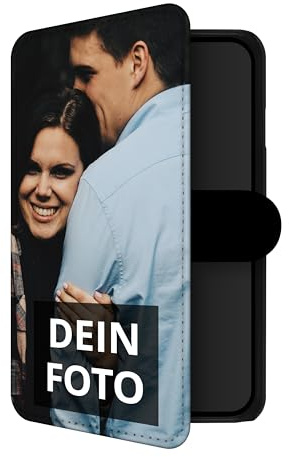 PhotoFancy® - Personalisierte Handyhülle für Samsung Galaxy S25 - Hülle mit Foto - Handyhülle selbst gestalten (Flipcase)
