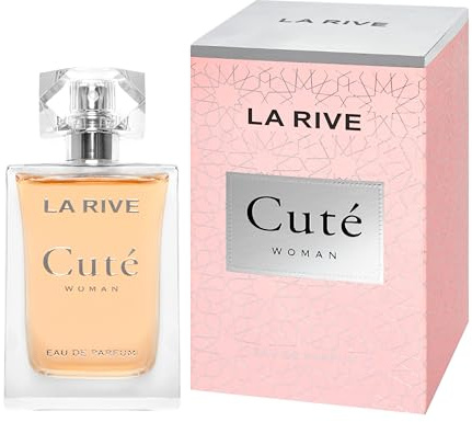 LA RIVE Cuté Parfüm Frauen Eau de Parfum 100ml – Eleganter Damenduft mit Gardenie, Pelargonie, prickelnder Bergamotte, Zitrus, Zedernholz, Sandelholz & Amber – Blumig, holzig, zart & sinnlich