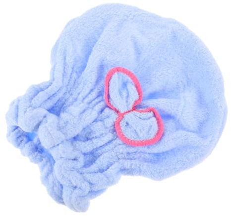 LOORGVEL Haartrocknungshaube aus Superfeinfaser mit Elastischem Design und Saugfähiger Komfortabler Textur für Tägliche Gesichtswäsche und Anwendung zu Hause in Blau Zufällige Farbe