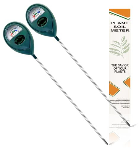 2 sonda lunga per uso profondo, misuratore di umidità del suolo, igrometro per giardino e agricoltura, tester per acqua del suolo, tester dell'acqua del suolo, non sono necessarie batterie
