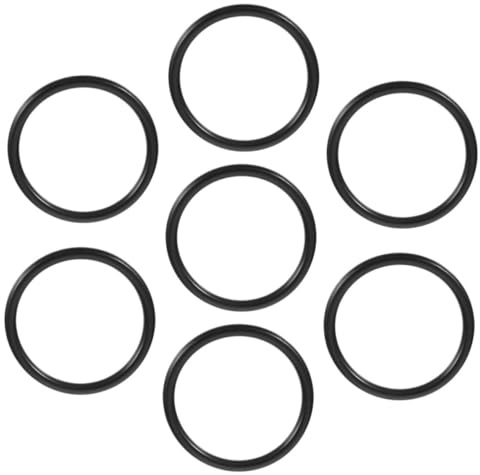 7 Stück Kristallschalen Gummiringe für Klangschalen, Schwarz | Gummi, Runde Auflagen mit Universeller Passform, für Schule und Zuhause, Leiser Halt