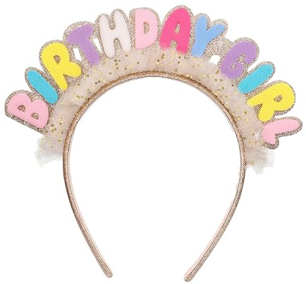 QACUU Fashion Glitter Hair Accessories and Plastic Headband, Birthday Head Bands Lightweight Festival Hair Accessories, Headbands for Women's Hair Head Band for Daily Wear and Party Decoration