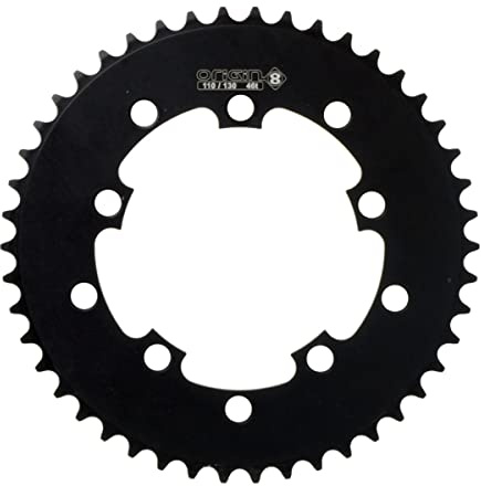 Origin8 BMX/Singlespeed/Fixie Chainring, 46t, 110/130 BCD, 1/8, Black