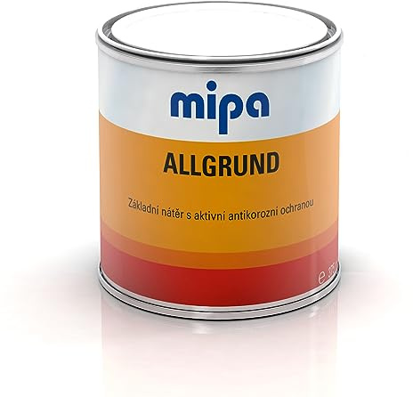 MIPA Allgrund Weiß Matt 375 ml - Schnelltrocknende Grundierung für Eisen, Stahl, Zink, PVC, Aluminium & Holz mit Korrosionsschutz