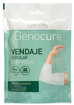 Genocure | Vendaje Tubular Compresivo Brazos Gruesos Ref. 30D | Soportes de rehabilitación, Edemas y Lesiones Articulares | 100 cm
