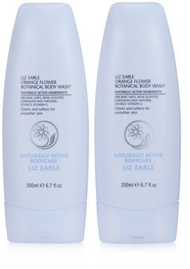 Liz Earle Orange Flower Botanical Body Wash Duo 2 x 200ml