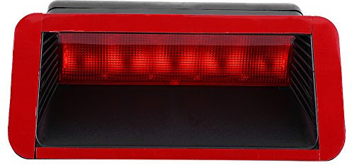 Duokon Tercera Luz de Freno 5 LED 12V Universal Trasera en el Tercer Soporte para Automóvil (Rojo)