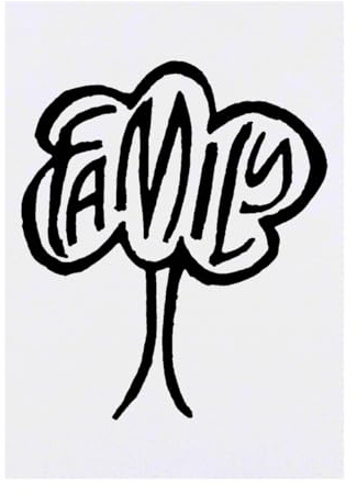 Azeeda 'Family Tree' Temporary Tattoo - A6 (TO00023089) | Water Resistant Skin Safe Transfer for Parties, Costumes and Gifts