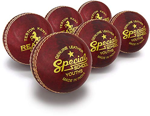 Readers Special School Cricket Ball 4.75oz, Red, Youths (Box Of x6)