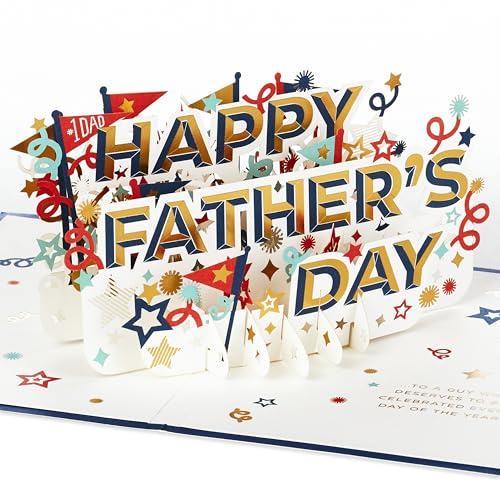 Hallmark Signature Collection Vatertagskarte – 3D-Pop-Up-Papier-Wunder-Design