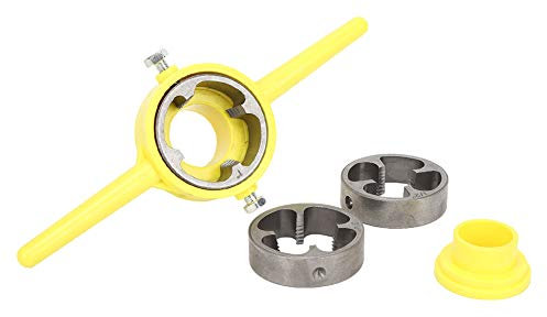 Set per la Creazione di Utensili per Filettatura in PVC, Set di Frese per Filettature per Tubi in Plastica, Filettatura NPT, 1/2 Pollice, 3/4 Pollici, 1 Pollice, Set di Utensili