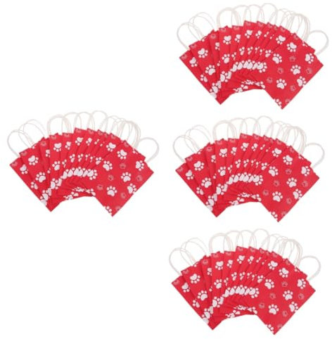 HOODANCOS 48stücke Bunte Hundepfoten Handtaschen Stabile Geschenktüten Für Partys Hochzeiten Und Süßes Design Für Leckerlis Und Robuste Papiermaterialien Für