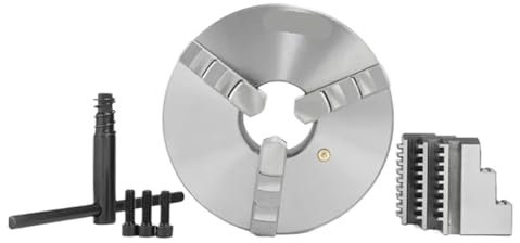 OURNXI 160 mm Drehfutter, 3-Backen-Vordermontage, 3-Backen-selbstzentrierendes Drehfutter K11-160, Metall-Drehfutter