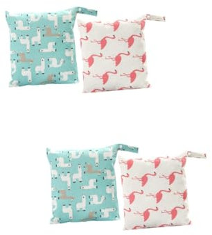 IWOWHERO 4stücke Multifunktionale Wickeltaschen Für Wasserfeste Aufbewahrungstaschen Für Windeln Praktische Organizer Für Reisen Und Alltag Erhältlich Blau